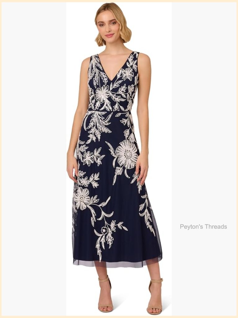 Beaded Sleeveless A-Line Special Occasion Dress
